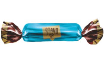 Конфета Stand Up с комбинированными конфетными массами глазированные 